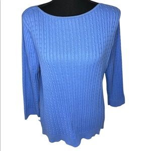 Chaps blue sweater